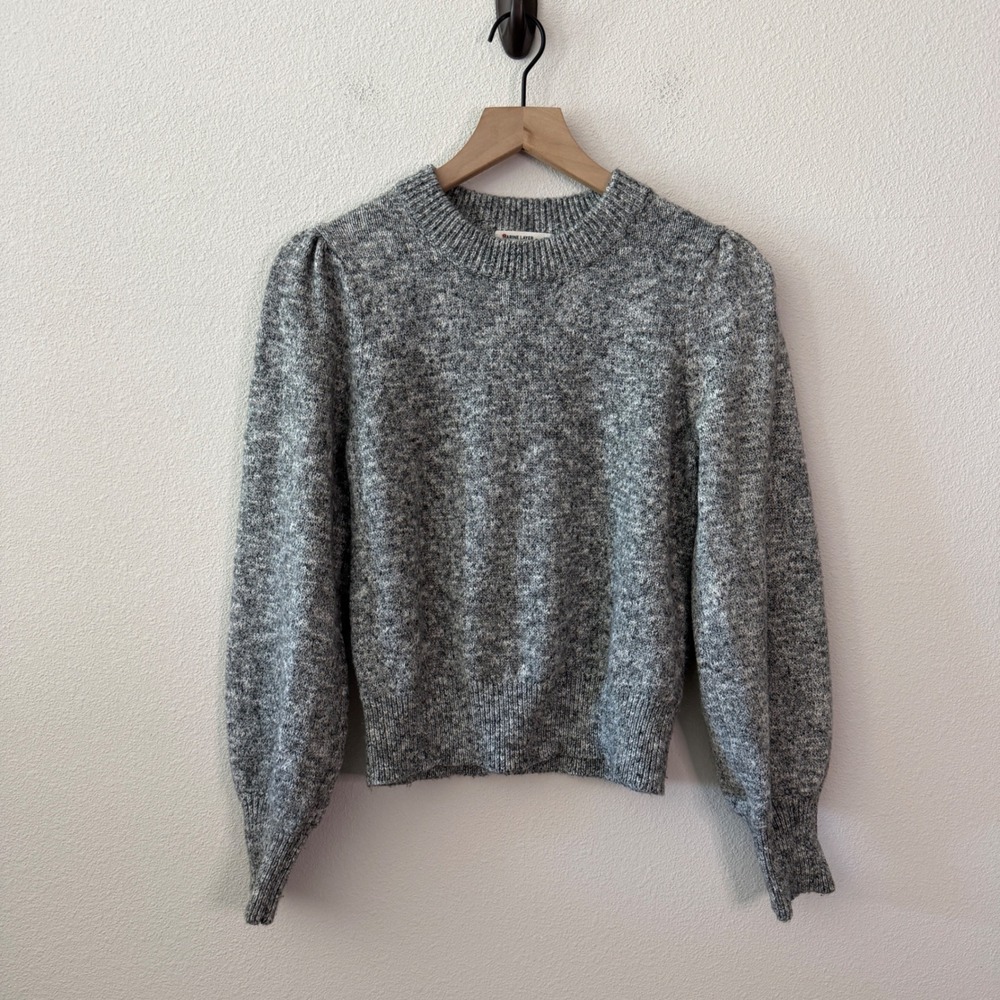 MARINE LAYER Womens Cotton Puff Sleeve Sweater Size XS Capsule Staple Coquette